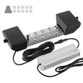 Ultrasonic Mist Maker 10 Head, 7000mL/H Ultrasonic Fogger, Mist Maker with 280W IP67 Waterproof Power Supply, Buoy, Replacement Discs, for Pond, Garden, Rockery, Greenhouse, Halloween Decoration